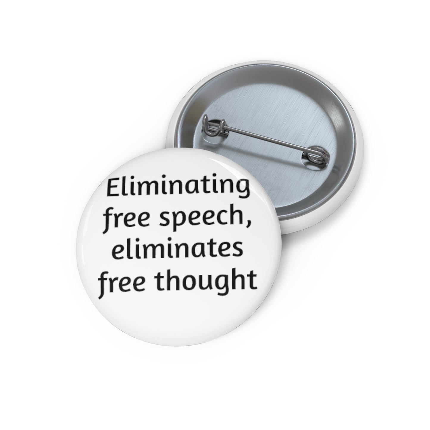 Custom Pins Buttons - Free Speech