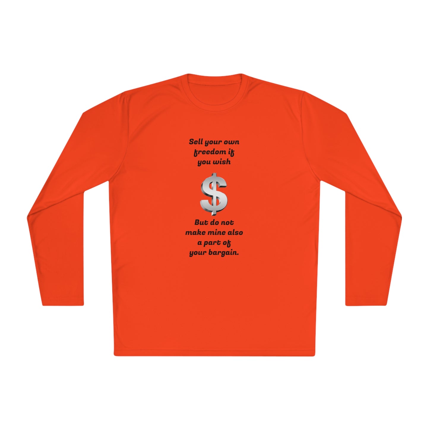 Men's Lightweight Long Sleeve Tee - Sell your own freedom...