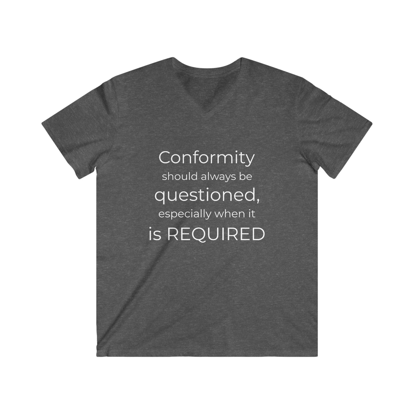 Men's Fitted V-Neck Tee - Conformity