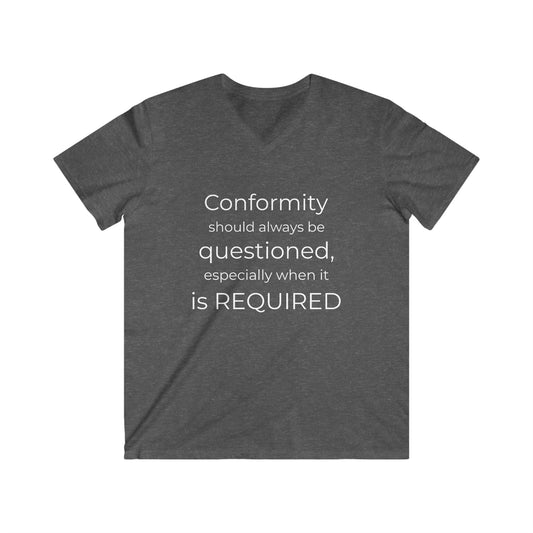 Men's Fitted V-Neck Tee - Conformity