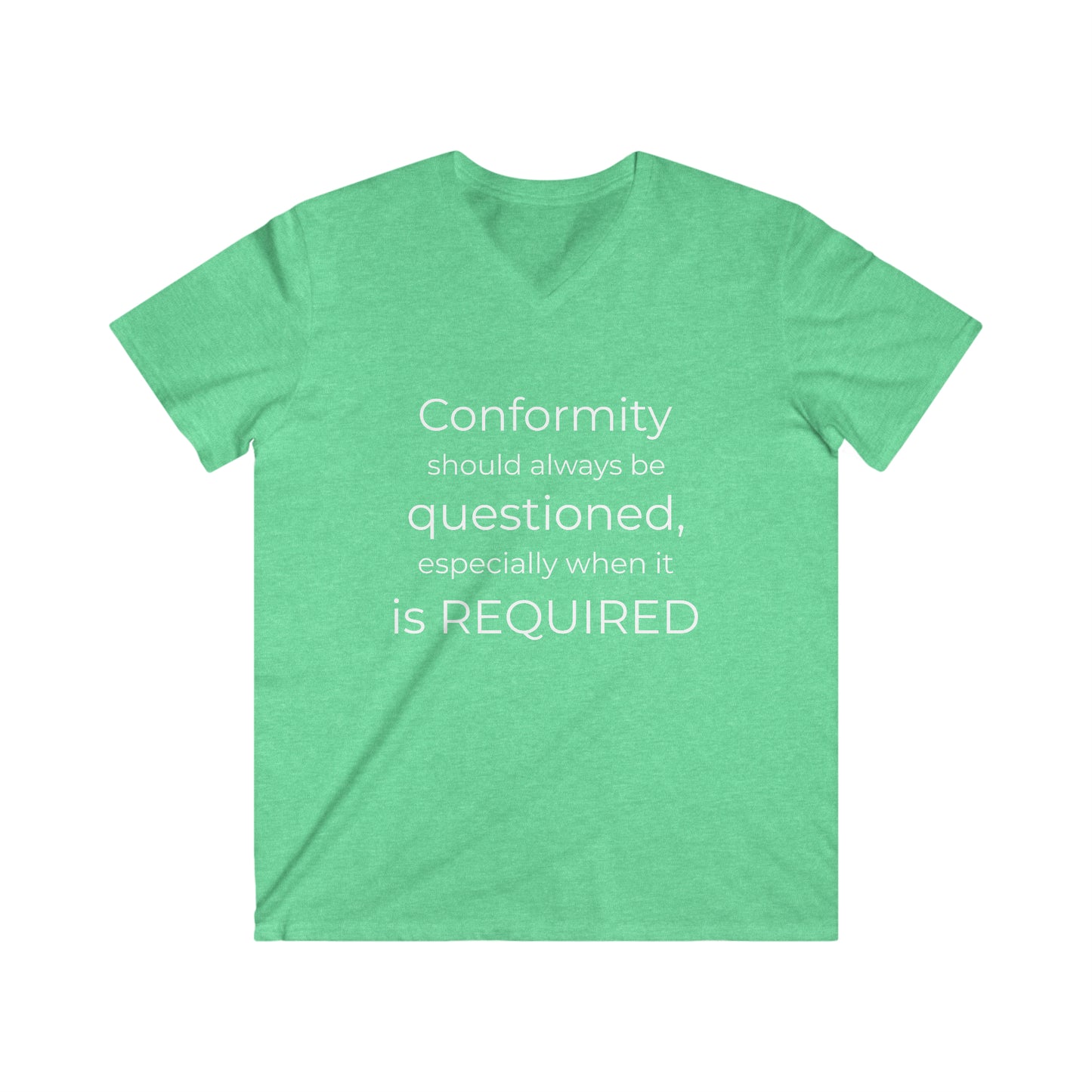 Men's Fitted V-Neck Tee - Conformity