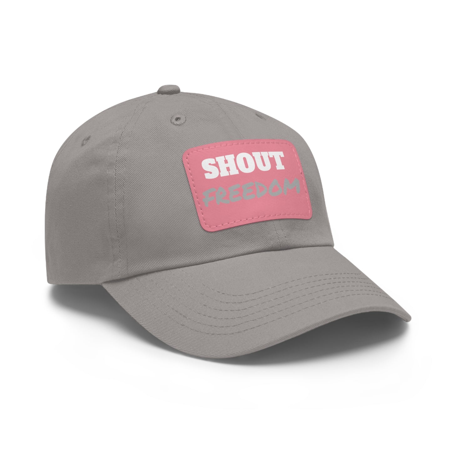 Hat with Leather Patch (Rectangle) - SHOUT FREEDOM