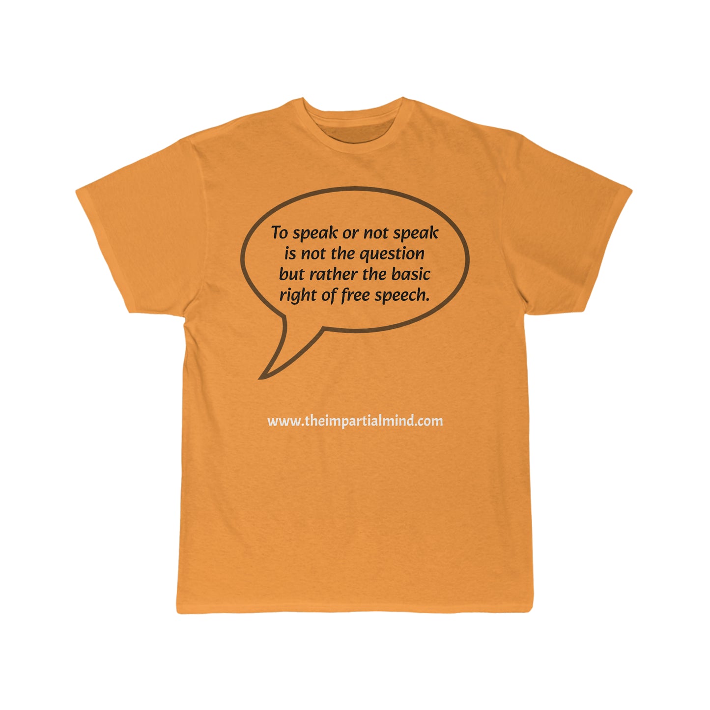 Men's T-shirt - To speak or not speak...