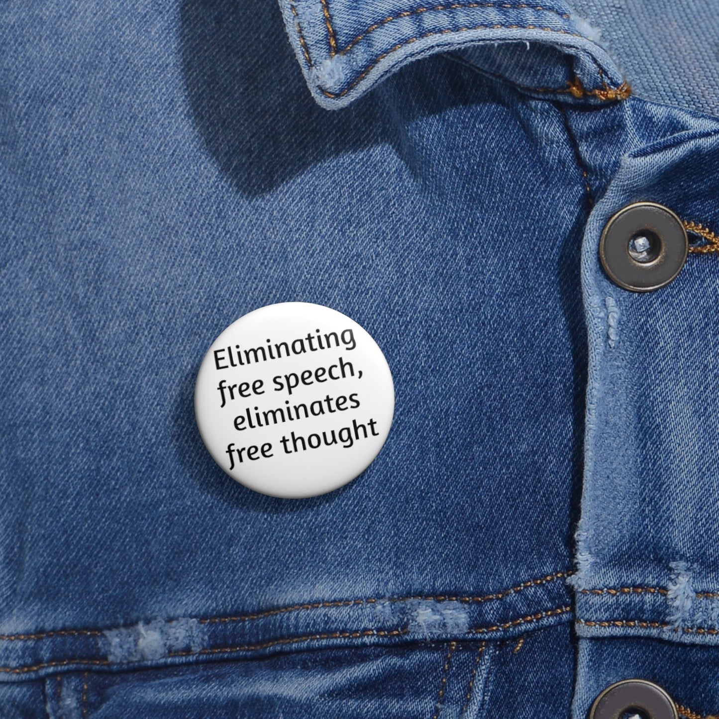 Custom Pins Buttons - Free Speech