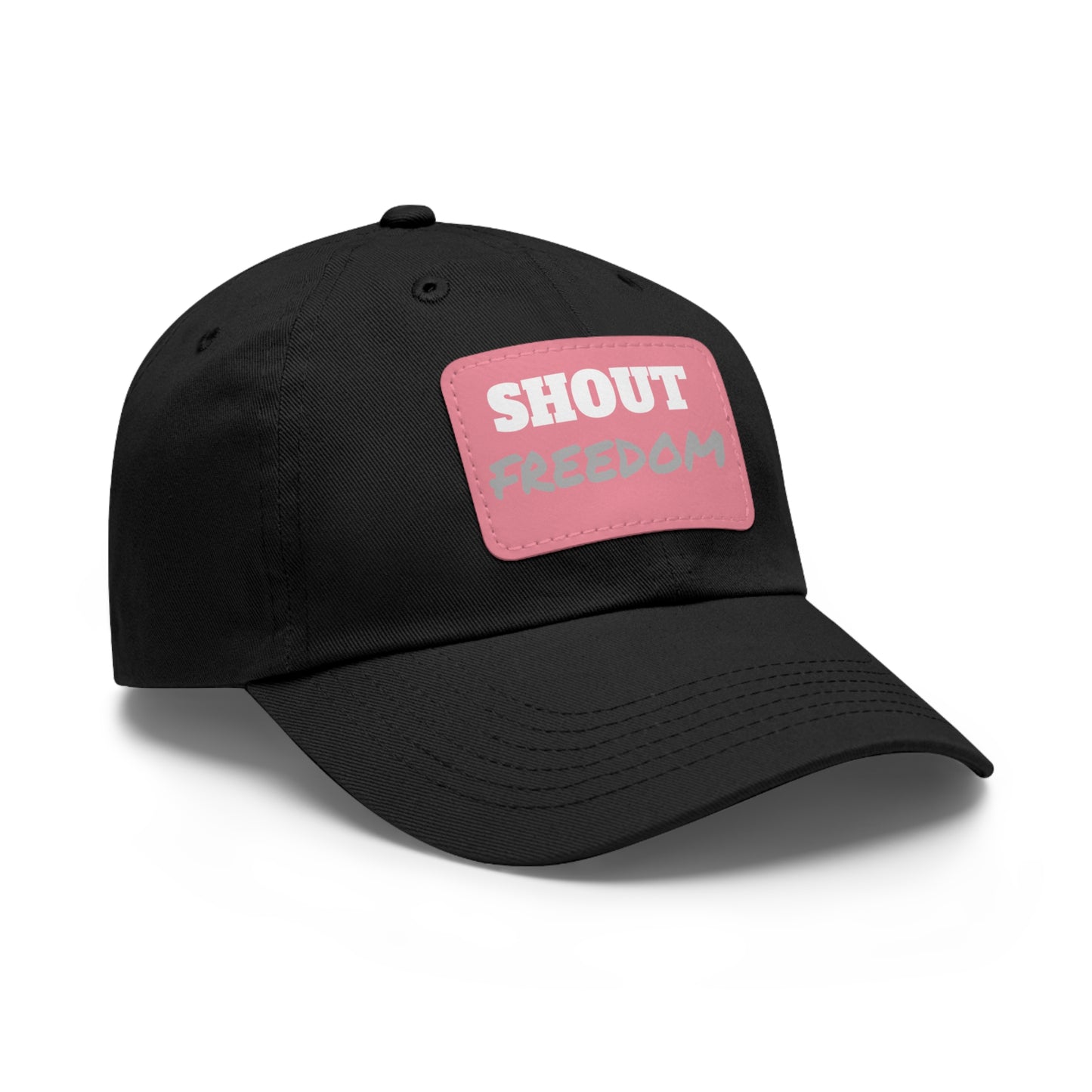 Hat with Leather Patch (Rectangle) - SHOUT FREEDOM