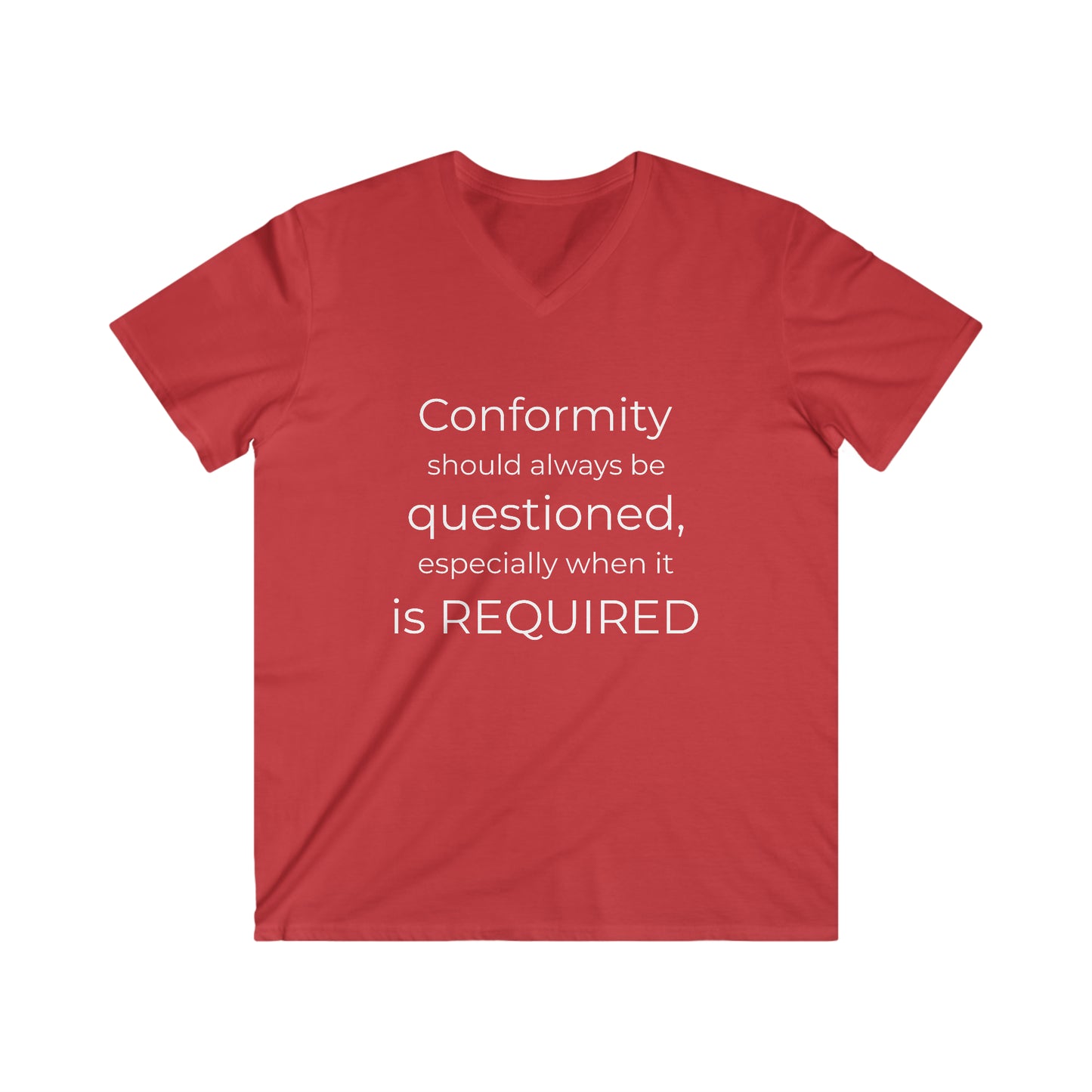 Men's Fitted V-Neck Tee - Conformity