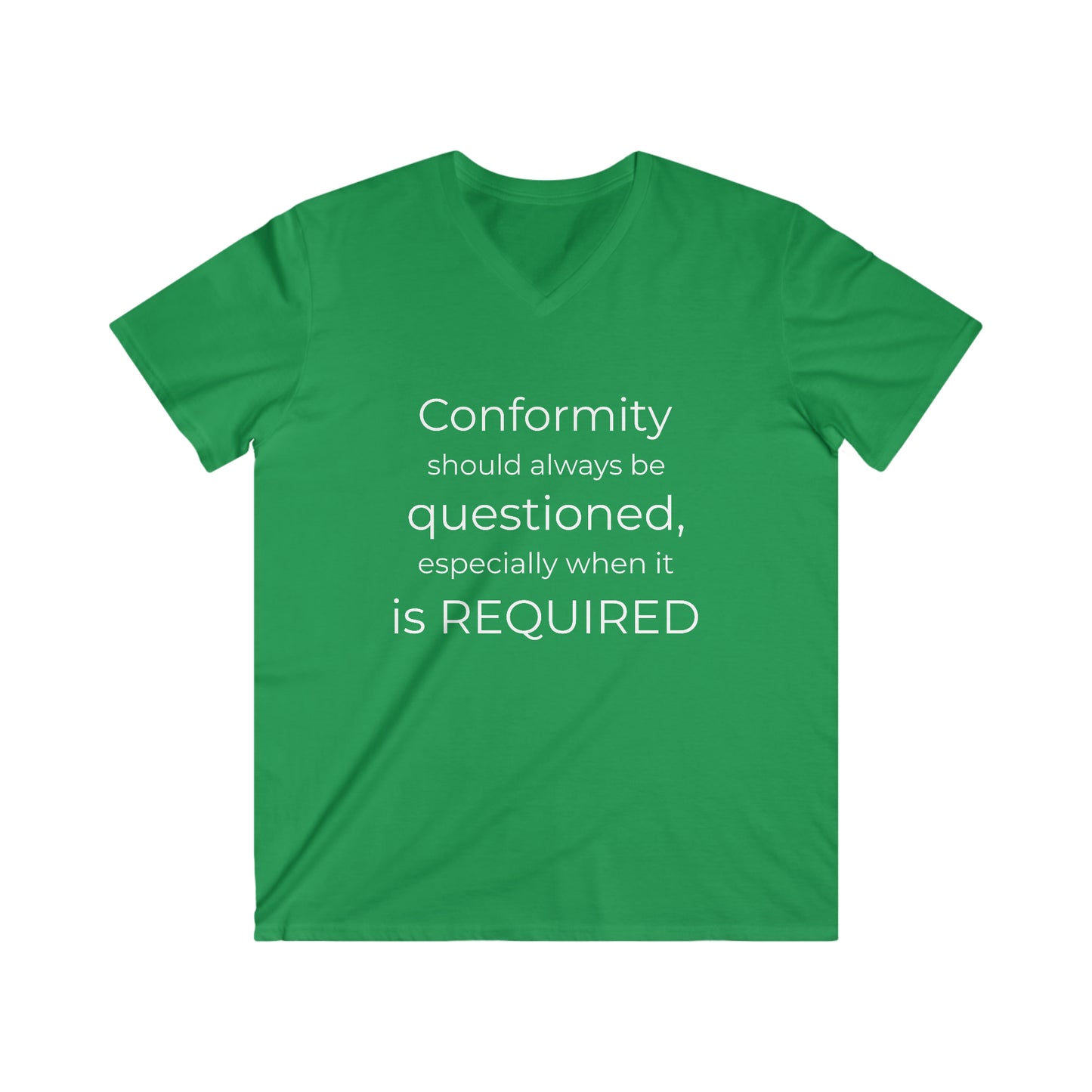 Men's Fitted V-Neck Tee - Conformity