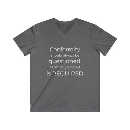 Men's Fitted V-Neck Tee - Conformity