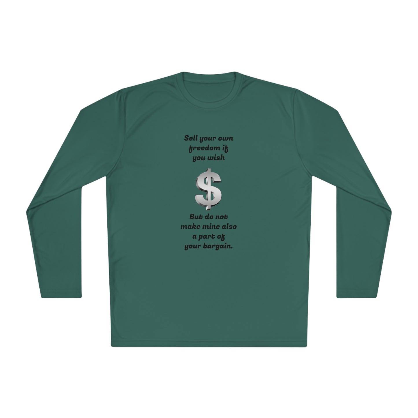 Men's Lightweight Long Sleeve Tee - Sell your own freedom...