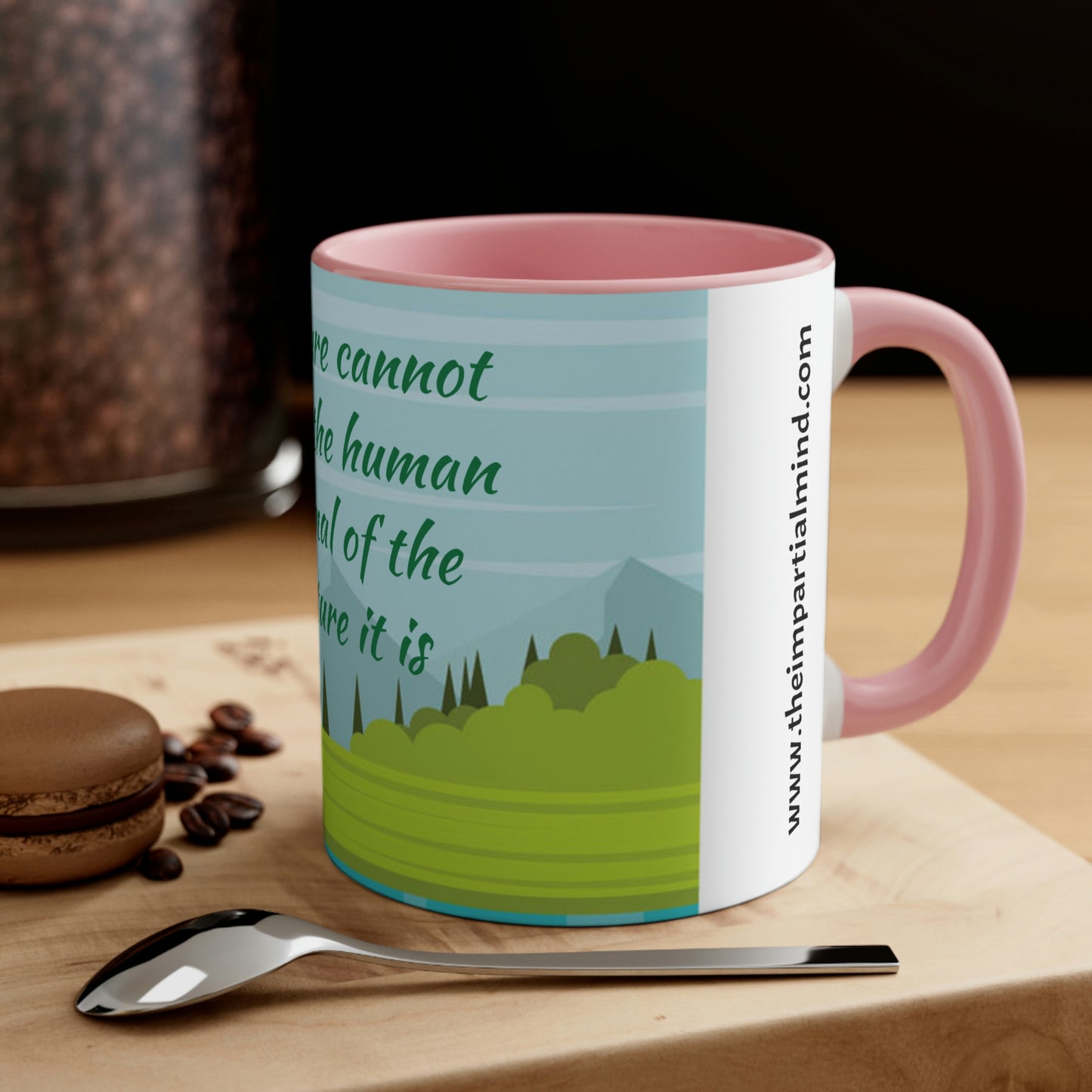 Accent Coffee Mug, 11oz - Culture cannot cure the human animal of the nature it is.