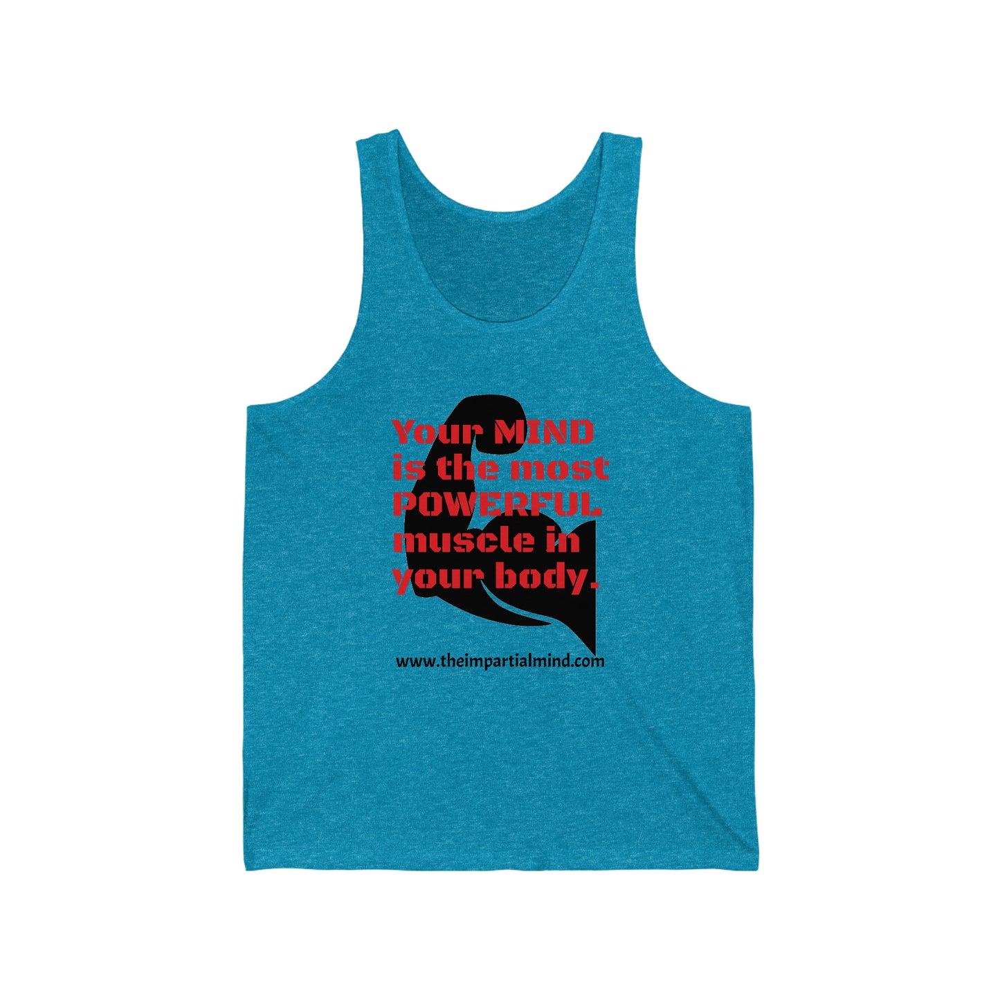 Men's Jersey Tank - Your mind is the most powerful muscle in your body.