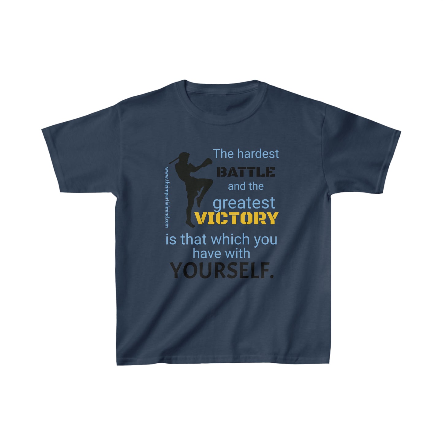 Children's Heavy Cotton™ Tee - The hardest battle and the greatest victory