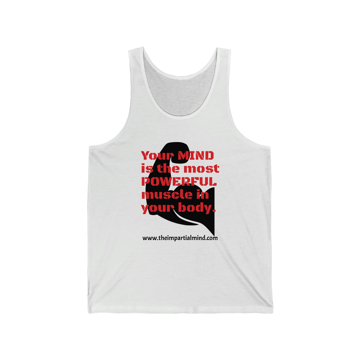 Men's Jersey Tank - Your mind is the most powerful muscle in your body.