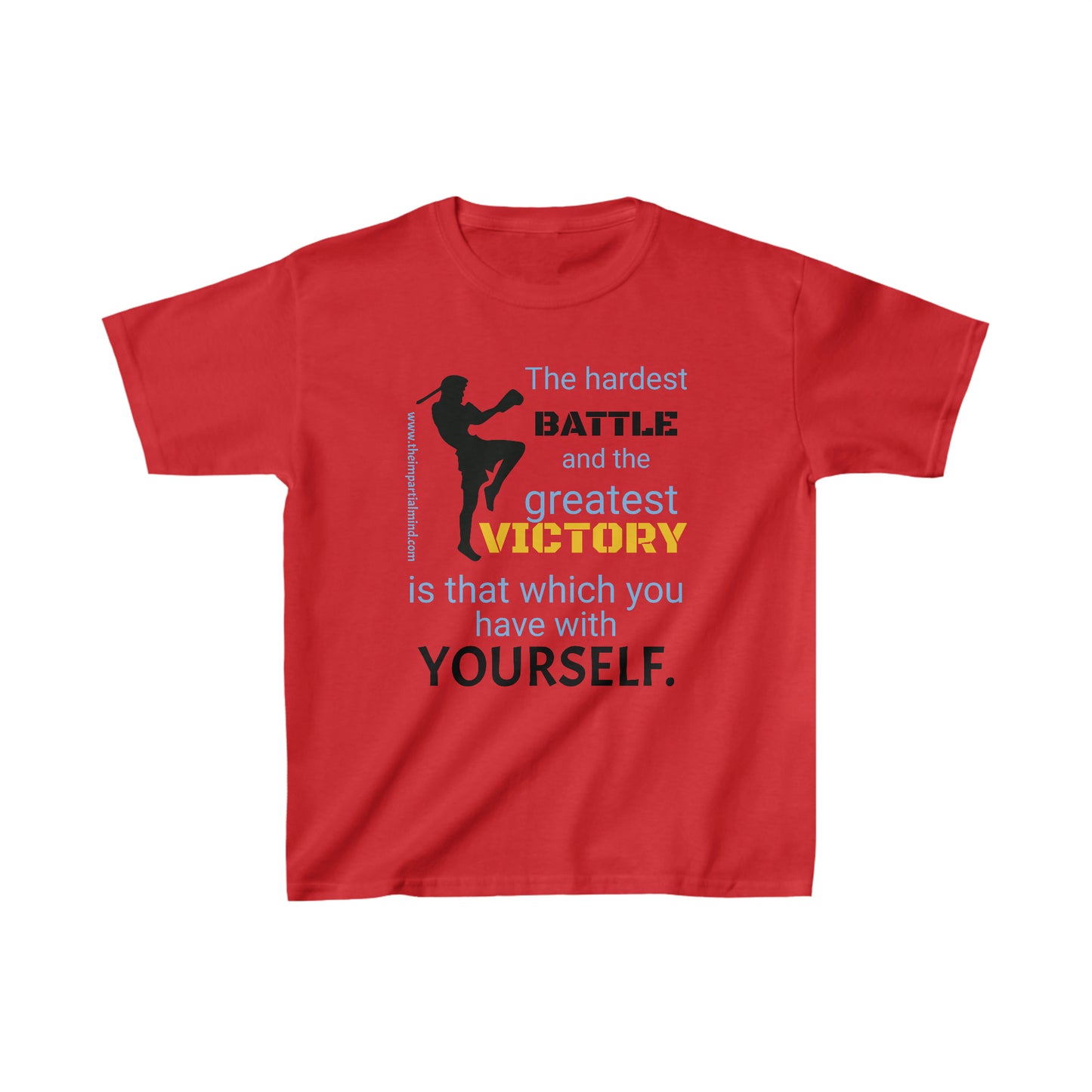 Children's Heavy Cotton™ Tee - The hardest battle and the greatest victory