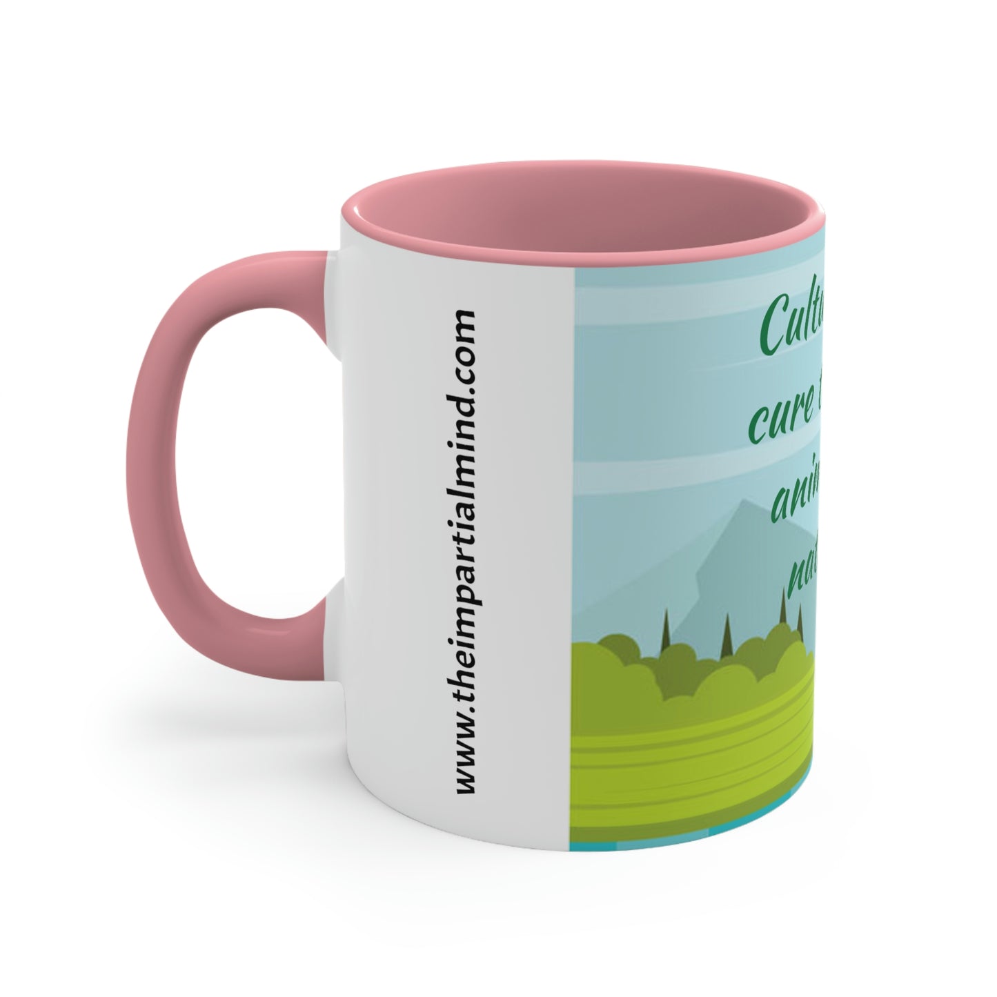 Accent Coffee Mug, 11oz - Culture cannot cure the human animal of the nature it is.